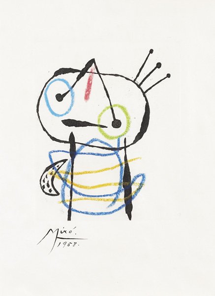 JOAN MIRO, 1893-1983 Suite - La Bague d'aurore: O