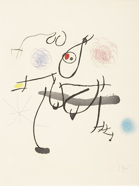 JOAN MIRO, 1893-1983 Miro a l'encre: Feminique, 1
