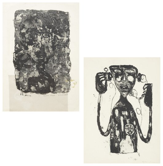 JEAN DUBUFFET, 1901-1985 Maitere et Memoire: Soph