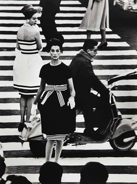 WILLIAM KLEIN, b. 1928 Piazza di Spagna, Simone +: WILLIAM KLEIN, b. 1928 Piazza di Spagna, Simone + Nina, Rome (Vogue), 1960 Gelatin silver print, printed later. 17 ⅞ x 13 ½ in. (45.4 x 34.3 cm). Signed, titled and dated in pencil on the