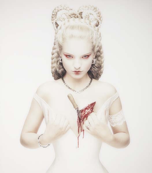 ERWIN OLAF, b. 1959 Royal Blood, Sissi + 1898, 20: ERWIN OLAF, b. 1959 Royal Blood, Sissi + 1898, 2000 Color coupler print, Diasec mounted. 33 x 29 ⅛ in. (83.8 x 74 cm). Signed, titled, dated and numbered 2/7 in ink on the reverse of the aluminu