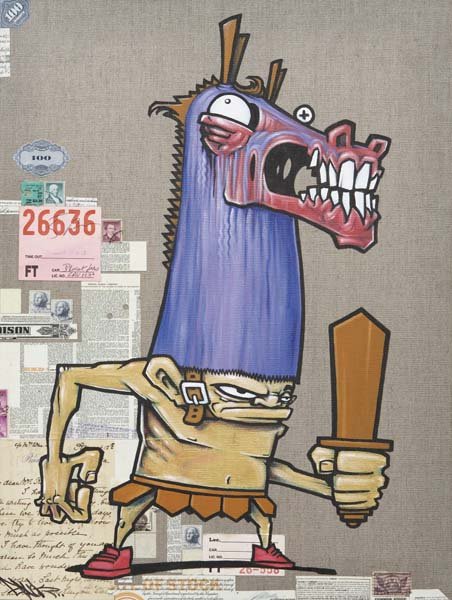 MR. EWOKONE, b. 1976 Goldlington, 2008 Acrylic and