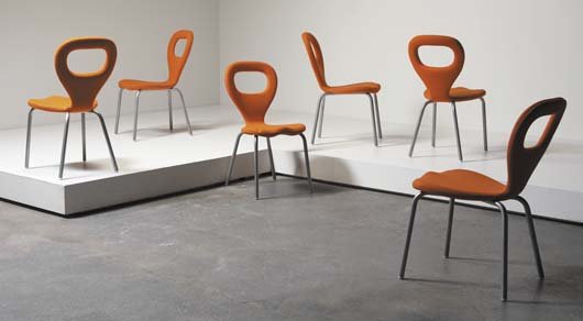 MARC NEWSON, b. 1963 Set of six "TV" chairs, ca. 1