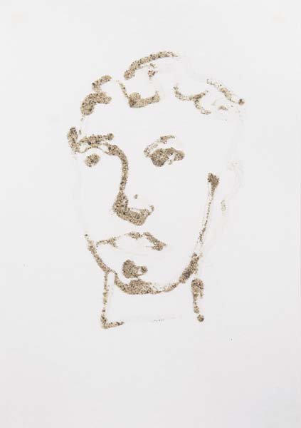 STEPHAN BALKENHOL, b. 1957 Untitled, 1986 Sand and