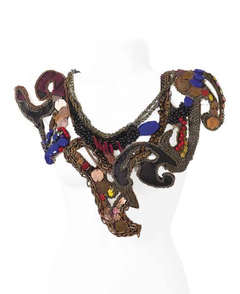 SUBVERSIVE JEWELRY Couture Bib Cotton, linen, silk