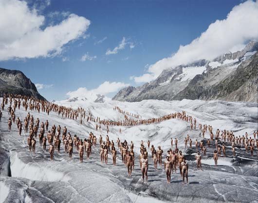 SPENCER TUNICK, b. 1967 Aletsch Glacier, Switzerla