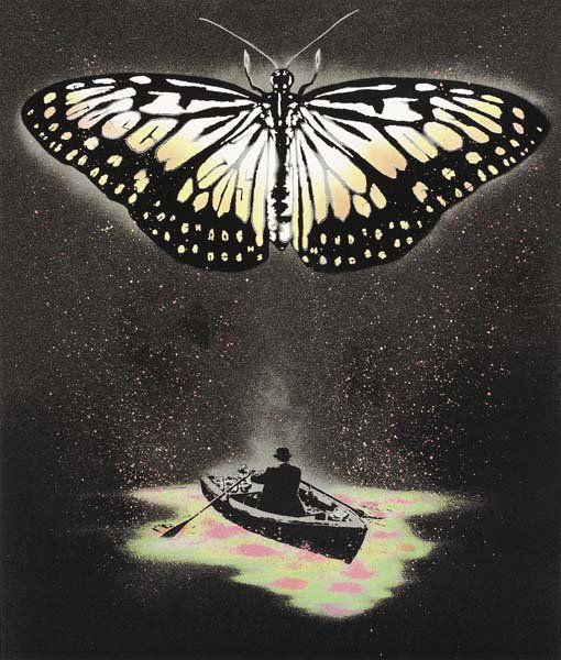 NICK WALKER, b. 1969 Life's Too Short, 2008 Screen: NICK WALKER, b. 1969 Life's Too Short, 2008 Screenprint, varnish and glitter on paper. 24 ⅞ x 21 ¼ in. (63.2 x 54 cm). Signed and numbered lower edge. This work is from an edition of 76 a