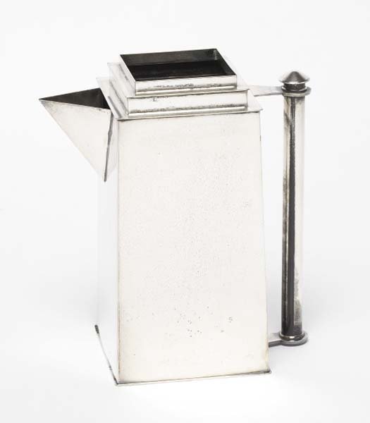 LOUIS W. RICE "Skyscraper" pitcher, ca. 1928 Silve