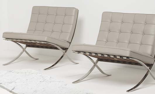 LUDWIG MIES VAN DER ROHE, 1886-1969 Pair of "Barce