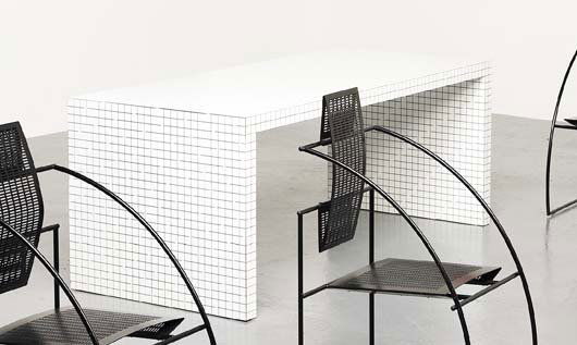 SUPERSTUDIO: "Quaderna" table, 1971 Laminated wood. 31 1/2 x 70 3/4 x 28 1/2 in. (80 x 179.7 x 72.4 cm).