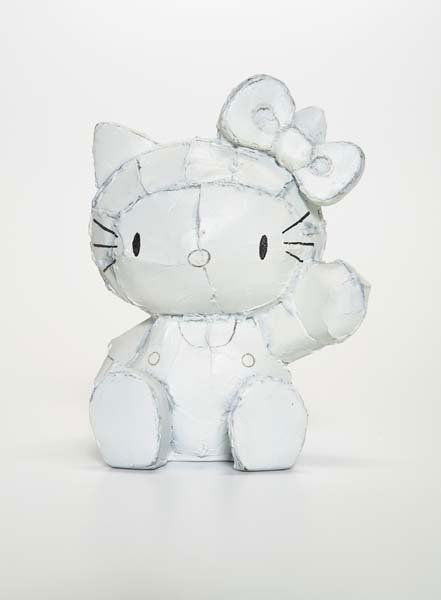 TOM SACHS, b. 1966: Hello Kitty, 2001 Bondo®, acrylic and ink on bronze. 7 1/2 x 5 1/2 x 4 3/4 in. (19.1 x 14 x 12.1 cm). Signed, dated and numbered on bottom. This work is from an edition of 25.