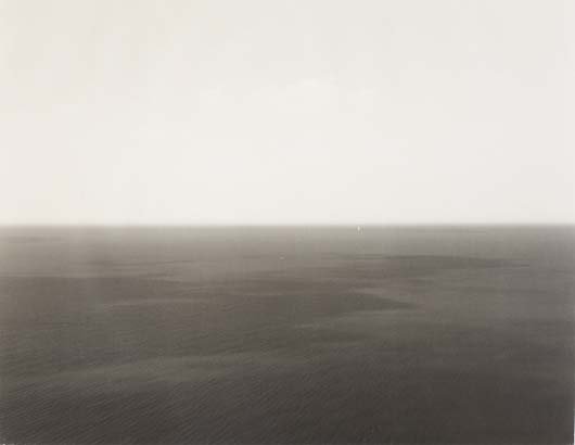 HIROSHI SUGIMOTO, b. 1948: Marmara Sea, Silivri (from Time Exposed), 1991 Offset lithograph, mounted on board. 9 3/8 x 12 1/8 in. (23.8 x 30.8 cm). Blindstamped with title and date on the mount. This work is from an edition of 