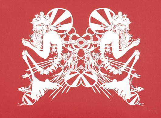 SWOON, b. 1978: Miss Rockaway (from Armada), 2007 Screenprint on paper. 16 1/2 x 22 1/2 in. (44.5 x 57.2 cm). Signed, titled and dated lower edge. This work is an artist's proof from a varied edition of 4.