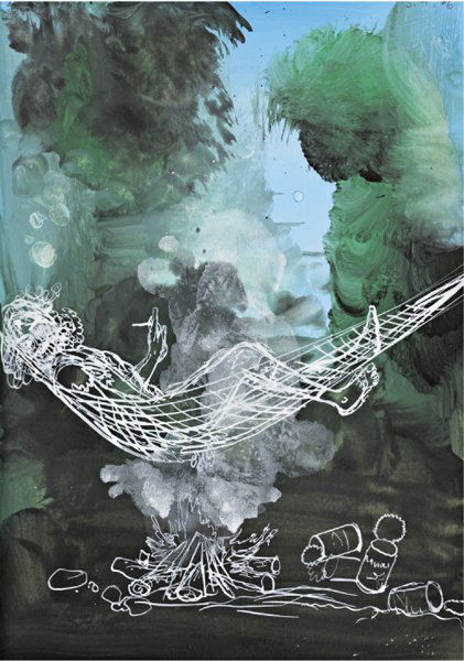 BERNHARD MARTIN, Untitled, 2006: Untitled, 2006 Gouache and ink on paper.. 30 x 21 cm. (11 7/8 x 8 1/4 in).. Signed and dated 'B.Martin 2006' on the reverse. PROVENANCE Patricia Low Contemporary, Gstaad ♠