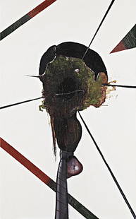 PIOTR JANAS, Untitled, 2006: Untitled, 2006 Oil on canvas.. 160 x 100 cm. (63 x 39 3/8 in).. Signed and dated 'PIOTR JANAS 5/2006' on the reverse. PROVENANCE Foksal Gallery Foundation, Warsaw; Private collection, Paris EXHIBITED