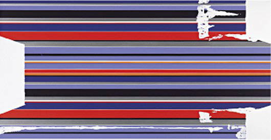 RONALD DE BLOEME, Purple Gift, 2008: Purple Gift, 2008 Enamel on canvas.. 120 x 230.5 cm. (47 1/4 x 90 3/4 in).. Signed, titled and dated 'Ronald de Bloeme "Purple Gift" 2008' on the reverse. PROVENANCE Private collection, Berlin EXHIBIT