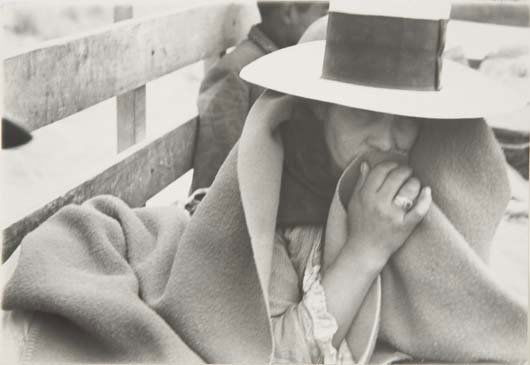 ROBERT FRANK, b. 1924: Peru, 1948 Gelatin silver print. 9 3/8 x 13 3/8 in. (23.8 x 34 cm). Signed, titled in ink, copyright and Robert Frank Archive stamps on the verso.
