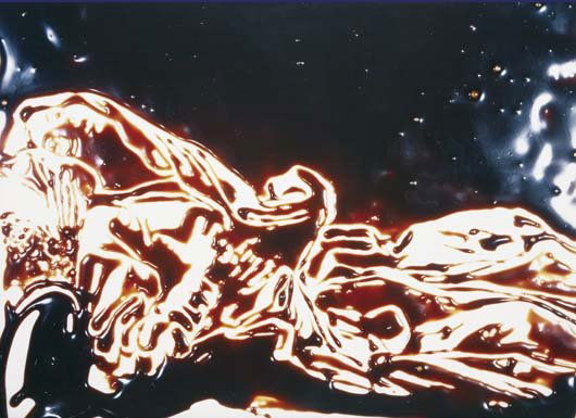 VIK MUNIZ, b. 1961: Sacred Ludovica, after Bernini, from Pictures of Chocolate, 1997 Dye destruction print. 45 1/4 x 62 1/2 in. (114.9 x 158.8 cm). Signed, titled, dated and numbered AP 3/3 in ink on a gallery label affi