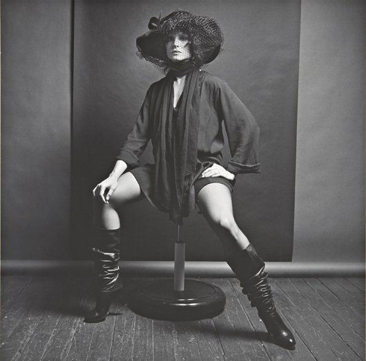 ROBERT MAPPLETHORPE, Lisa Lyon, 1980: Gelatin silver print. 35.6 x 35.6 cm. (14 x 14 in). Signed and numbered AP 1/2 in ink in the margin; signed, dated in ink and copyright credit reproduction limitation stamp on the reverse of the flush