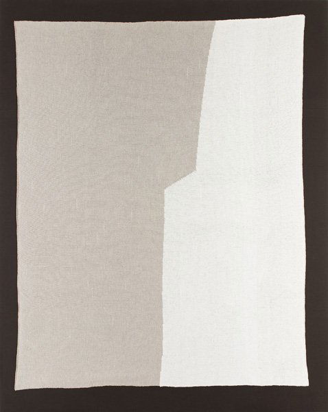 SERGEJ JENSEN, Untitled (Yin Yang): Untitled (Yin Yang), 2006 Hand knitted wool on linen. 290 x 230 cm. (114 x 91 in). Signed, titled and dated 'Sergej Jensen Untitled (Yin Yang) 2006' on the overlap White Cube, London EXHIBITED London,