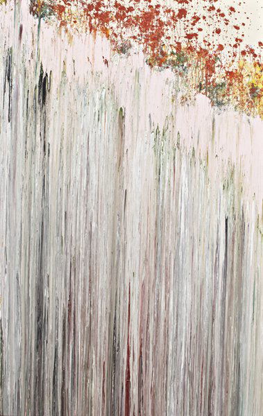 LARRY POONS, Minter: Minter, 1975 Acrylic on canvas. 256.5 x 163 cm. (101 x 64 3/8 in). Signed, titled and dated 'LARRY POONS 1975 MINTER' on the reverse.‡ PROVENANCE Acquired directly from the artist