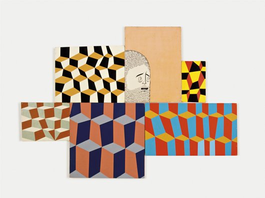 BARRY MCGEE, Untitled: Untitled, 2004 Acrylic on board in six parts. 100 x 137 cm. (39 3/8 x 53 7/8 in). This work is accompanied by a certificate of authenticity signed by the artist.‡ PROVENANCE Modern Art Inc., Lon