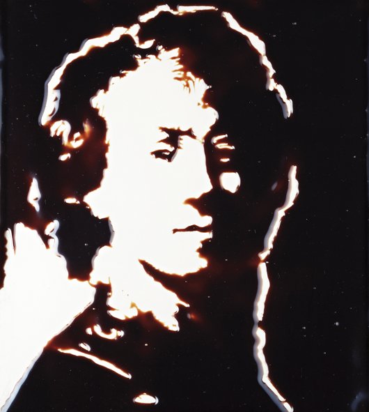 VIK MUNIZ, Self-Portrait, after Rembrandt, from Pi: Self-Portrait, after Rembrandt, from Pictures of Chocolate Series, 2002 Cibrachrome print. 152.5 x 122 cm. (60 x 48 in). Signed and dated 'Vik Muniz 2002' on a label adhered to the reverse. This work