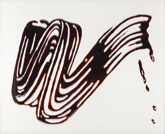 VIK MUNIZ, Brushstroke 3, After Roy Lichtenstein,: Brushstroke 3, After Roy Lichtenstein, from Pictures of Chocolate Series, 2002 C-print. 122 x 152.5 cm. (48 x 60 in). Signed and dated 'Vik Muniz 2002' on a label adhered to the reverse. This work is