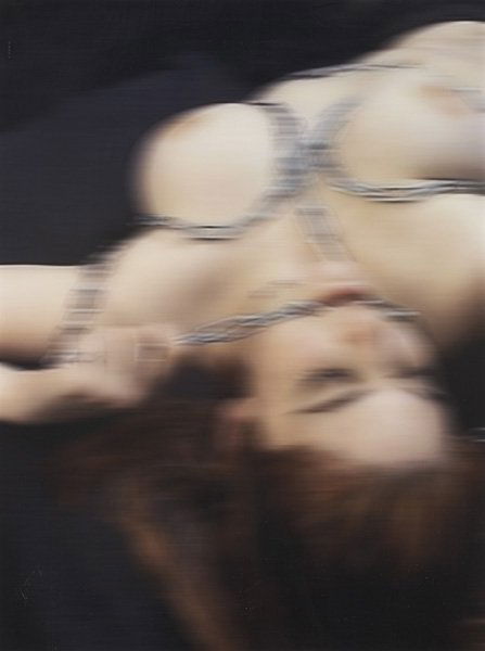 THOMAS RUFF, Nudes wh 20, 2001: Nudes wh 20, 2001 C-print face-mounted to Diasec in the artist's wooden frame. 55 x 1/4 x 43 3/8 in. (139.7 x .6 x 110.2 cm). Signed, titled, dated "Thomas Ruff wh 20 2001" and numbered of five on the