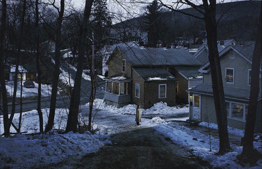 GREGORY CREWDSON, Untitled (Snowy Valley), Winter,: Untitled (Snowy Valley), Winter, 2006 Archival pigment print. 56 3/4 x 87 3/4 in. (144.1 x 222.9 cm). Signed in ink, printed title, date and number 6/6 on a label affixed to the reverse of the mount.