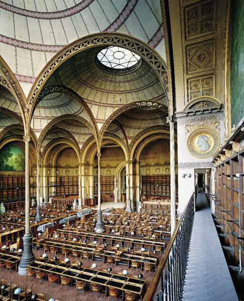 AHMET ERTUG, Salle Labrouste, Bibliothèque de Franc: Salle Labrouste, Bibliothèque de France, Paris, 2008 Light Jet print. 86 7/8 x 70 7/8 in. (220.7 x 180 cm). Signed, dated and numbered 1/5 in ink on a label affixed to the reverse of the frame. PROVE