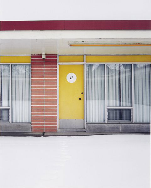 ALEC SOTH, Cadillac Motel, 2005: Cadillac Motel, 2005 Color coupler print, printed 2006. 30 x 24 in. (76.2 x 61 cm). Signed in ink, printed title, date '2006' and number 10/10 on a gallery label affixed to the reverse of the aluminum
