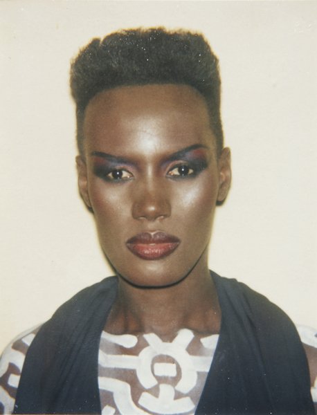 ANDY WARHOL, Untitled (Grace Jones), c. 1975: ANDY WARHOL, Untitled (Grace Jones), c. 1975 Polaroid print. 11.1 x 8.6 cm. (4 3/8 x 3 3/8 in). 'Andy Warhol Art Authentification Board, Inc. Authentic' stamp on the verso. PROVENANCE Acquired directl