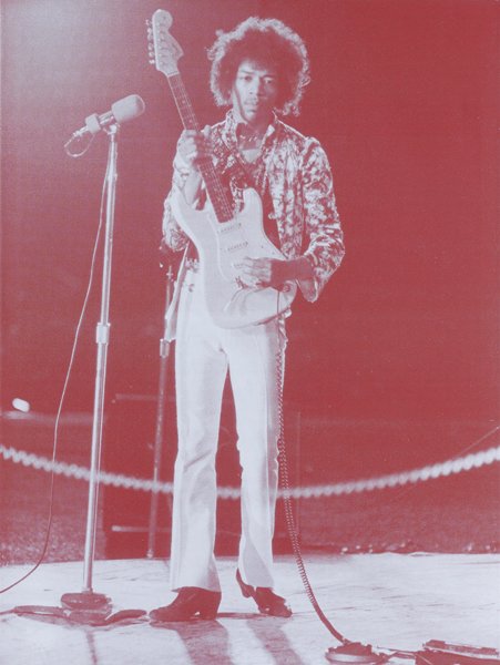 RUSSELL YOUNG, Jimi Hendrix, Hollywood Bowl 1967, 