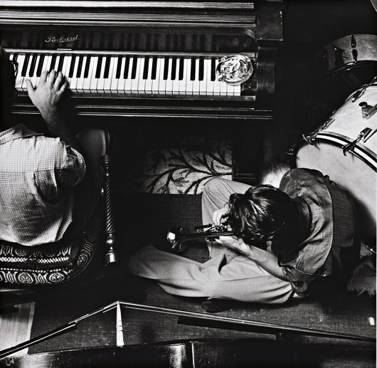 WILLIAM CLAXTON, Teddy Charles, "Jazz scene Chet B: WILLIAM CLAXTON, Teddy Charles, "Jazz scene Chet Baker", Pasadena, 1953 Gelatin silver print, printed 2000. 26 x 26.5 cm. (10 1/4 x 10 7/16 in). Signed, titled, dated, and numbered 5/25 in pencil and 
