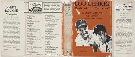 R.B. KITAJ, Lou Gehrig, from In Our Time: Covers fo: Lou Gehrig, from In Our Time: Covers for a Small Library After the Life for the Most Part, 1969 Screenprint in colors. 7 1/8 x 18 in. (18.1 x 45.7 cm). Signed with initials in pencil, from the edition
