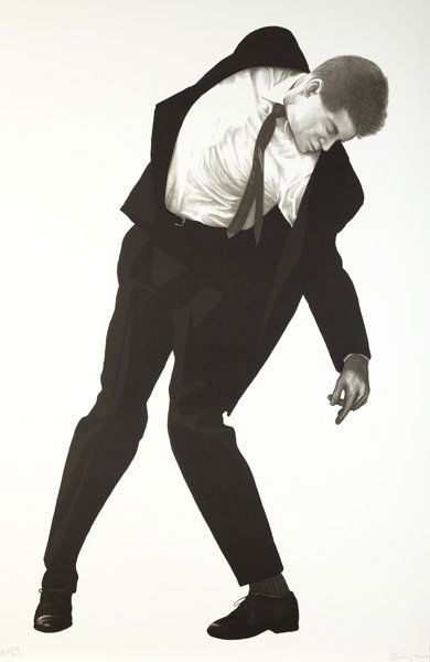 ROBERT LONGO, Max, 2002: Max, 2002 Lithograph in colors, on Somerset Velvet paper. 46 x 30 in. (116.8 x 76.2 cm). Signed and numbered `WKSHP 2/2' in pencil (a workshop copy, the edition was 120 and 20 artist's proofs), publis