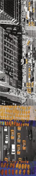 VERENA GUTHER, New York XIII, 2003: New York XIII, 2003 Mixed media print, Diasec mounted. 60 x 12 in. (152.4 x 30.5 cm). Signed, titled, dated and numbered 4/7 in ink on the verso. PROVENANCE Galerie Christine Rother, Wiesbaden