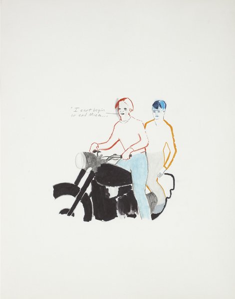 DOUGLAS KOLK, Untitled, 1994: Untitled, 1994 Felt-tip pen, graphite, colored pencil and ballpoint pen on paper. 24 x 19 in. (61 x 48.3 cm). Signed and dated "Doug Kolk 94" on the reverse. PROVENANCE Clarissa Dalrymple, New York