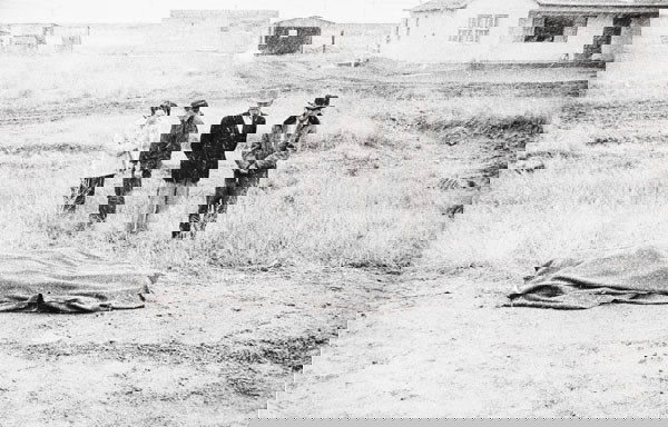 ROBERT FRANK (American, b. Switzerland, 1924): ROBERTFRANK(American, b. Switzerland, 1924)CAR ACCIDENT - U.S. 66, BETWEEN WINSLOW AND FLAGSTAFF, ARIZONA, 1955-1956gelatin