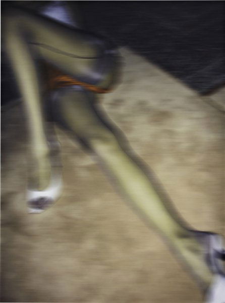 THOMAS RUFF, Nudes dg06, 2003: Nudes dg06, 2003 Laserchrome printed with Diasec face in the artist's wooden frame. 140 x 110 cm. (55 x 43 1/4 in). Signed, dated 'Th Ruff 2003' and numbered of five on the reverse. This work is from