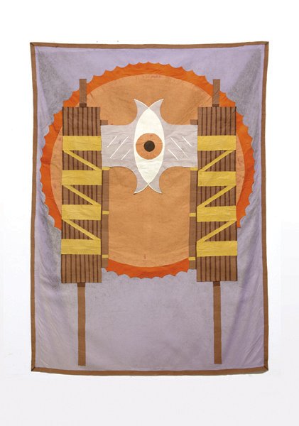 MIKE KELLEY, Daddy, 1987: Daddy, 1987 Felt collage. 92 1/2 x 67 in. (235 x 170.2 cm). PROVENANCE Collection of Joyce Eliason; Metro Pictures, New York EXHIBITED Chicago, The Renaissance Society, Mike Kelley: Three Projects: Ha