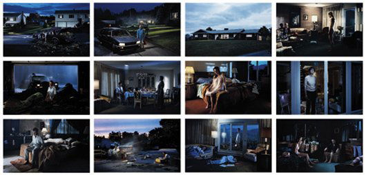 GREGORY CREWDSON, Dream House, 2002: Dream House, 2002 12 digital c-prints with the artist's original portfolio. 29 x 44 in. (73.7 x 111.8 cm) each. Signed "Gregory Crewdson" on the title page. This work is from an edition of 15 plus fiv