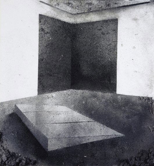 VIK MUNIZ, Judd, Serra from Pictures of Dust, 2000: Judd, Serra from Pictures of Dust, 2000 Dye destruction print, printed 2002. 36 1/4 x 33 1/8 in. (92.1 x 84.1 cm). Signed, dated '2002' in ink, printed title, date and number on a gallery label affixe