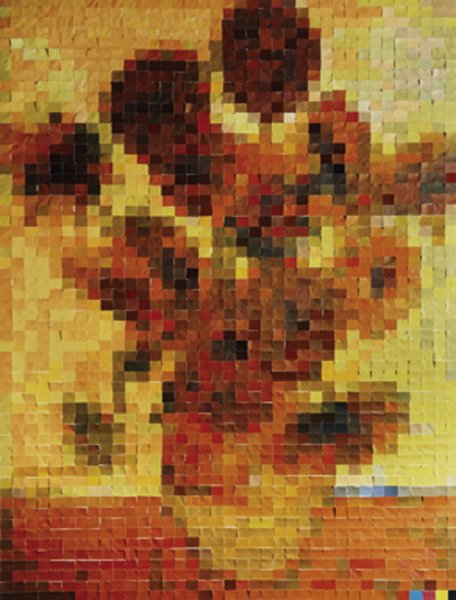 VIK MUNIZ, Sunflowers [After Van Gogh] from Picture
