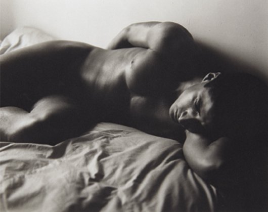 REGINA DELUISE, Untitled (Male Nude on Bed), c. 199