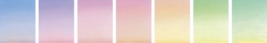 ANN WOO, Sunset, Blue; Sunset, Purple; Sunset, Pink
