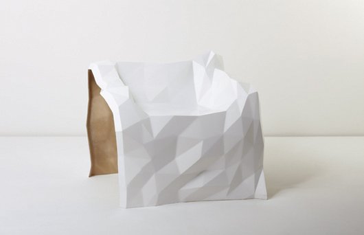 JULIAN MAYOR, "General Dynamic" chair, 2004: General Dynamic" chair, 2004 Lacquered fiberglass. 28 1/4 in. (71.8 cm) high. From the edition of 50. LITERATURE Sophie Lovell, Limited Edition: Prototypes, One-Offs and Design Art Furniture, Basel, 2