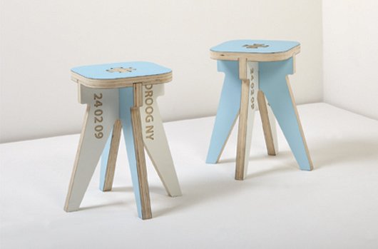 JURGEN BEY, Pair of "Droog" stools, 2009