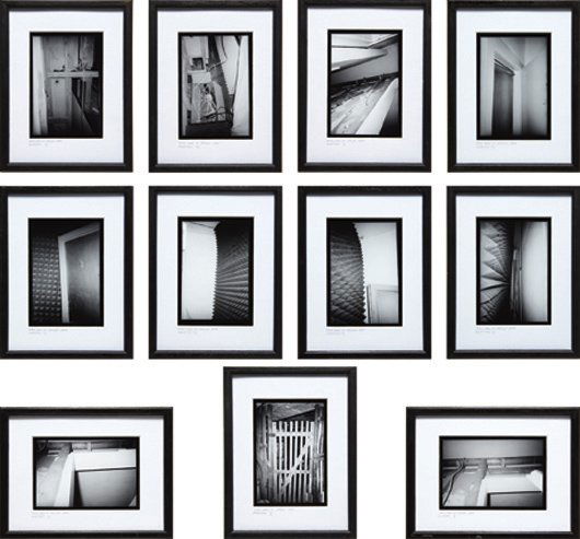 GREGOR SCHNEIDER, Totes Haus Ur Rheydt, 1999: Totes Haus Ur Rheydt, 1999 11 black and white photographs in the artist's frames. 7 3/4 x 10 1/8 in. (19.7 x 25.7 cm) - 10 1/8 x 7 3/4 in. (25.7 x 19.7 cm). Each are signed, titled, dated and numbered